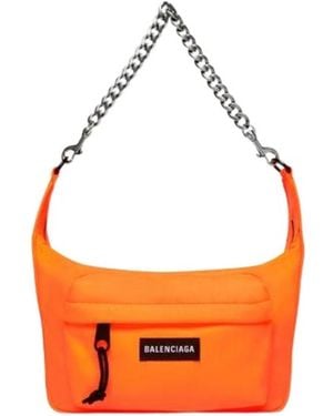 Balenciaga Borsa Con Catena Raver Media - Orange