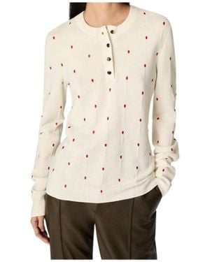 Bottega Veneta Embroidered Matches Top - Natural