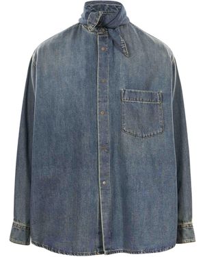 DARKPARK Long-Sleeve Denim Shirt - Blue
