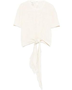 Nanushka Mariel Frayed-Detail Top - White