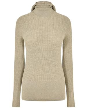 Fear Of God Hooded Long-Sleeve Jumper - Natural