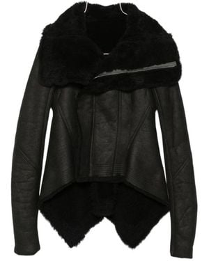 Rick Owens Tower Naska Shearling Jacket - Black