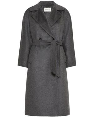 Weekend by Maxmara Resina Double-Breasted Coat - Gray