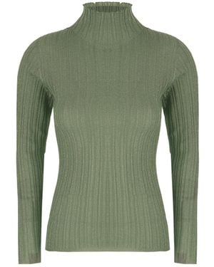 Fabiana Filippi Turtleneck Knit Top - Green