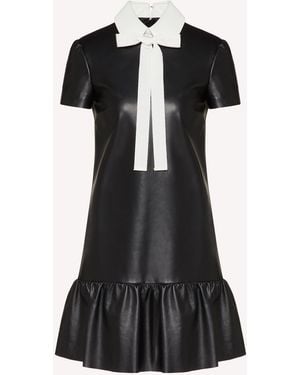 RED Valentino Leather Dress - Black