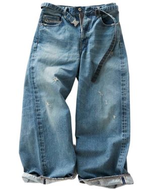 Sacai Beyondexx Wide-Leg Jeans - Blue