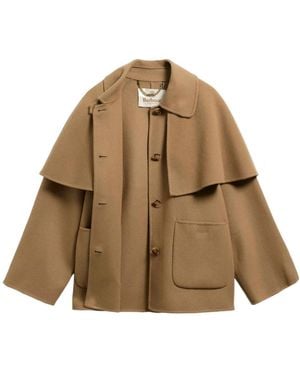 Barbour Aggy Button-Down Coat - Brown
