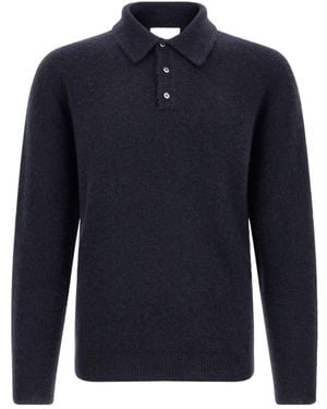 Roberto Collina Cashmere And Silk Polo Shirt - Blue