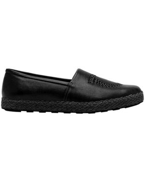 Ferragamo Logo Flats - Black
