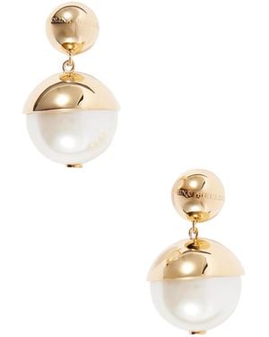 Carolina Herrera Pearl-Drop Earrings - White