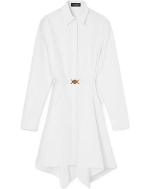 Versace Long-Sleeved Shirt Dress - White