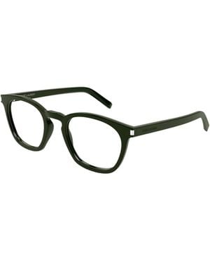 Saint Laurent Eyewear Round Frame Glasses - White