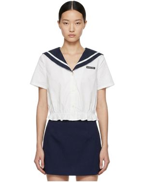 Marissa Chiara Short Sleeve Shirt - Blue