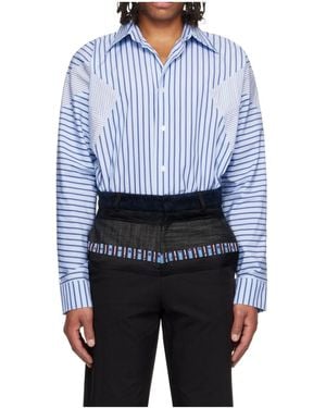 Edward Cuming Arm Flex Collared Shirt - Blue