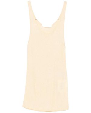 Frankie Shop Crew-Neck Vest - Natural
