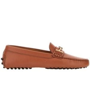 Tod's Gommino Round-Toe Loafers - Brown