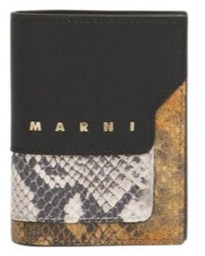 Marni Printed Bifold Wallet - Black
