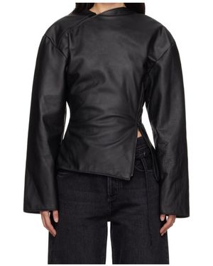 Jade Cropper Gigi Leather Jacket - Black