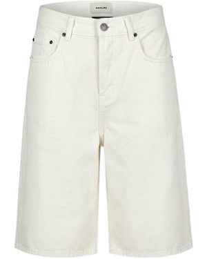 Haikure New Becky Full 44 Five-Pocket Denim Shorts - White