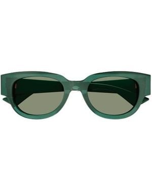 Bottega Veneta Eyewear Cat Eye Frame Sunglasses - Green