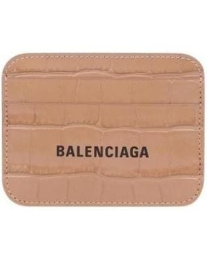 Balenciaga Portacarte Cash Da Donna - Natural