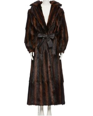 Valentino Goatskin Coat - Black
