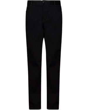 Emporio Armani Button Detailed Skinny Jeans - Black