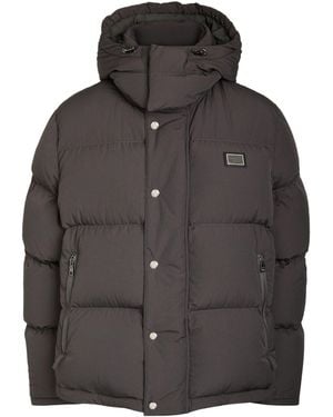Dolce & Gabbana Simple Down Jacket - Gray