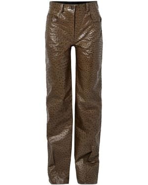 16Arlington Straight-Leg Casual Trousers - Brown