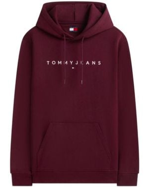 Tommy Hilfiger Regular Logo Hoody - Purple