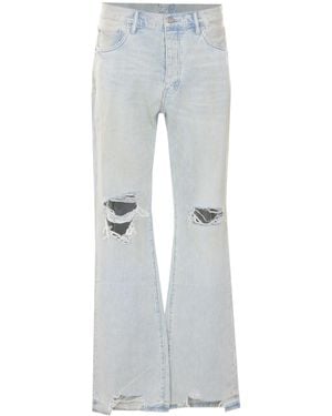 Purple Brand Distressed Striped Jeans - Grey