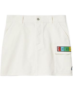 Gucci Patch Mini Skirt - White