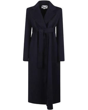 Stella McCartney Double Face Wrap Belted Coat - Blue