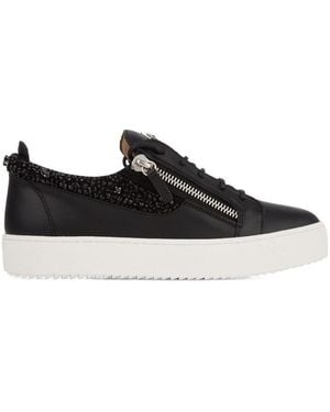 Giuseppe Zanotti Crystal Embellished Trainers - Black