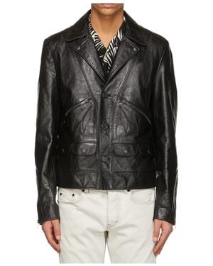Saint Laurent Application Casual Jacket - Black