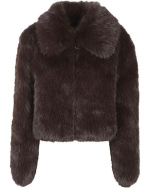 Frankie Shop Hope Faux Fur Jacket - Brown