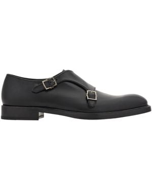 Ferragamo Double Monkstrap - Black