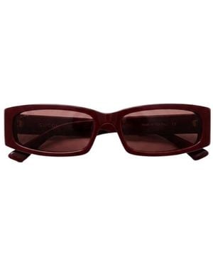 Gucci Logo Rectangular Sunglasses - Brown