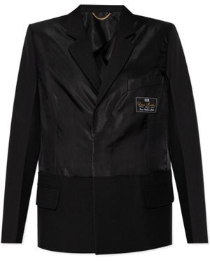 Victoria Beckham Logo-Tag Blazer - Black