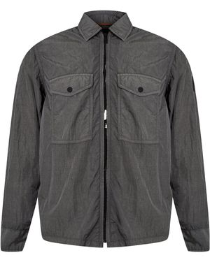 BOSS Zip Shacket - Gray