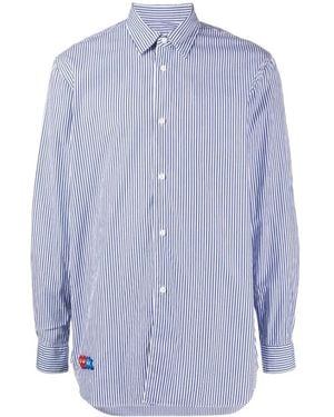 COMME DES GARÇONS PLAY Lapel Long-Sleeved Shirt - Blue