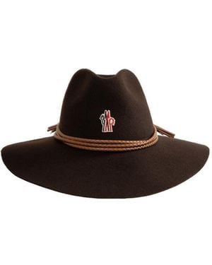 Moncler Western Wide Brim Hat - Brown