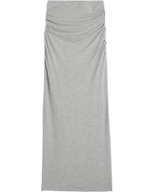 TOTEME Draped Jersey Skirt Pale Mélange - Grey