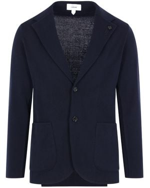 Lardini Single-Breasted Tailored Jacket - Blue