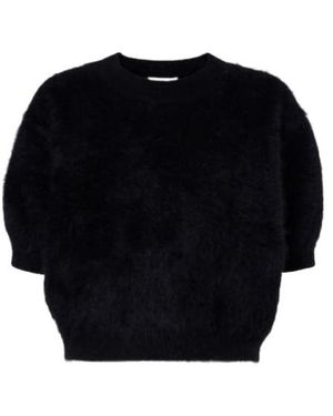 Lisa Yang Juniper Brushed Cashmere Top - Black