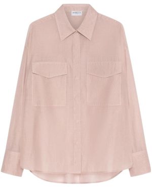 Marella Cotton And Silk Voile Shirt - Pink