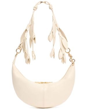 Sportmax Tassel-Detail Leather Shoulder Bag - White