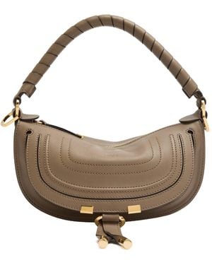 Chloé Curved One-Shoulder Bag - Brown