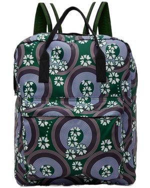 Marni Zip-Printed Backpack - Blue