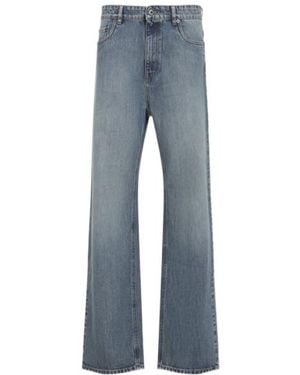 Miu Miu Wide Leg Denim Jeans - Blue